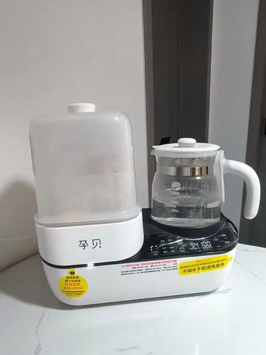孕贝恒温水壶奶瓶消毒器二合一体机 婴儿冲奶温奶的智能解决方案